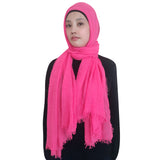 Fashion Crinkle Head Scarf Muslim Hijab