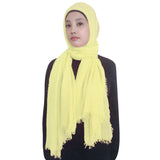 Fashion Crinkle Head Scarf Muslim Hijab