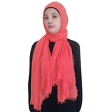 Fashion Crinkle Head Scarf Muslim Hijab