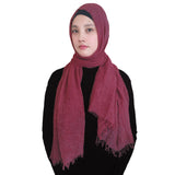 Fashion Crinkle Head Scarf Muslim Hijab