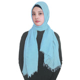 Fashion Crinkle Head Scarf Muslim Hijab