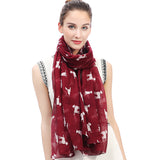 Labrador Retriever Dogs Print Scarf Lightweight