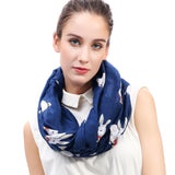 Rabbit Bunny Print Scarf Lightweight