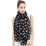 Rabbit Bunny Print Scarf Lightweight