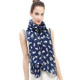 Rabbit Bunny Print Scarf Lightweight