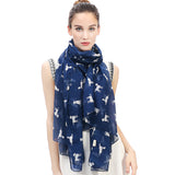 Labrador Retriever Dogs Print Scarf Lightweight