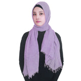 Fashion Crinkle Head Scarf Muslim Hijab