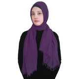 Fashion Crinkle Head Scarf Muslim Hijab