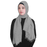 Fashion Crinkle Head Scarf Muslim Hijab