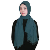 Fashion Crinkle Head Scarf Muslim Hijab