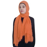Fashion Crinkle Head Scarf Muslim Hijab