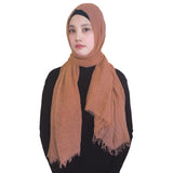 Fashion Crinkle Head Scarf Muslim Hijab