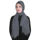 Fashion Crinkle Head Scarf Muslim Hijab