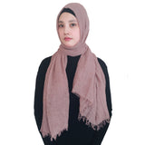 Fashion Crinkle Head Scarf Muslim Hijab