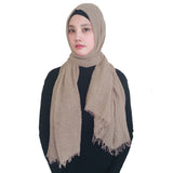 Fashion Crinkle Head Scarf Muslim Hijab