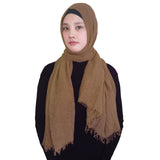 Fashion Crinkle Head Scarf Muslim Hijab