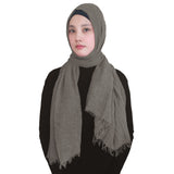 Fashion Crinkle Head Scarf Muslim Hijab