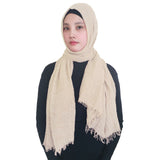 Fashion Crinkle Head Scarf Muslim Hijab