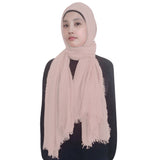 Fashion Crinkle Head Scarf Muslim Hijab