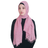 Fashion Crinkle Head Scarf Muslim Hijab