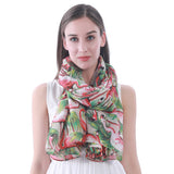 Flamingo Print Scarf Lightweight