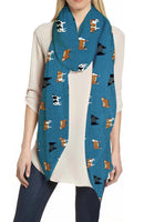 Cow Cattle Print Scarf Lightweight