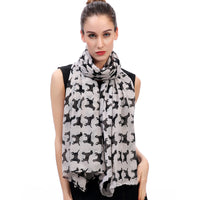 Labrador Retriever Dog Print Scarf Lightweight