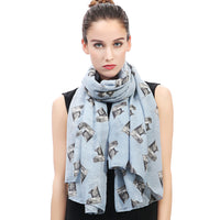 Yorkshire Terrier Dog Print Scarf Lightweight