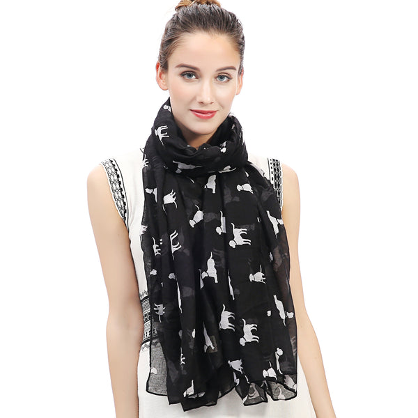 Labrador Retriever Dogs Print Scarf Lightweight