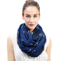 Swallow Bird Print Scarf Lightweight