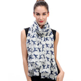 Labrador Retriever Dog Print Scarf Lightweight