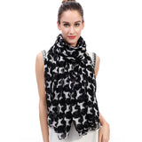 Labrador Retriever Dog Print Scarf Lightweight