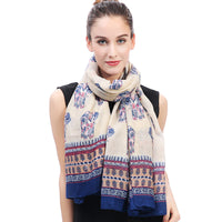 Boho Elephant Print Scarf