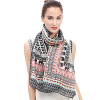 Boho Elephant Print Scarf