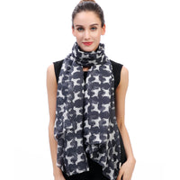 Labrador Retriever Dog Print Scarf Lightweight