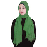 Fashion Crinkle Head Scarf Muslim Hijab