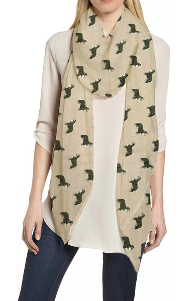 Lina & Lily Women's Stole Scarf with Lips and Kiss Print Lina & Lily Women's Stole Scarf with Lips and Kiss Print