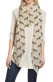Great Dane Dog Print Scarf Lightweight
