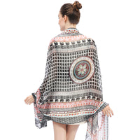 Boho Elephant Print Scarf