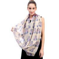 Boho Elephant Print Scarf