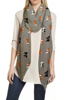 Cow Cattle Print Scarf Lightweight