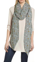 Anchor Print Women's Scarf Lightweight for All Seasons