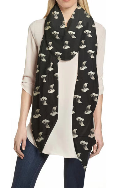 Shetland Sheepdog Dog Print Scarf Lightweight