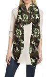Military Camouflage Print Women's Scarf Lightweight for All Seasons