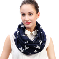 Poodle Dog Print Scarf Lightweight