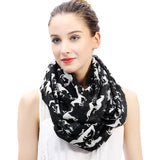 Horse Print Scarf Lightweight