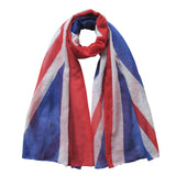 Union Jack UK Flag Print Women's Scarf Lightweight for All Seasons