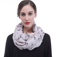 Beagle Dog Print Scarf Lightweight