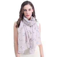 English Bull Terrier Dog Print Scarf Lightweight