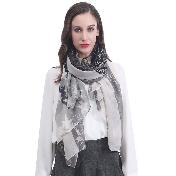 Lina & Lily dames sjaal doek met vlaggen Lina & Lily dames sjaal doek met vlaggen